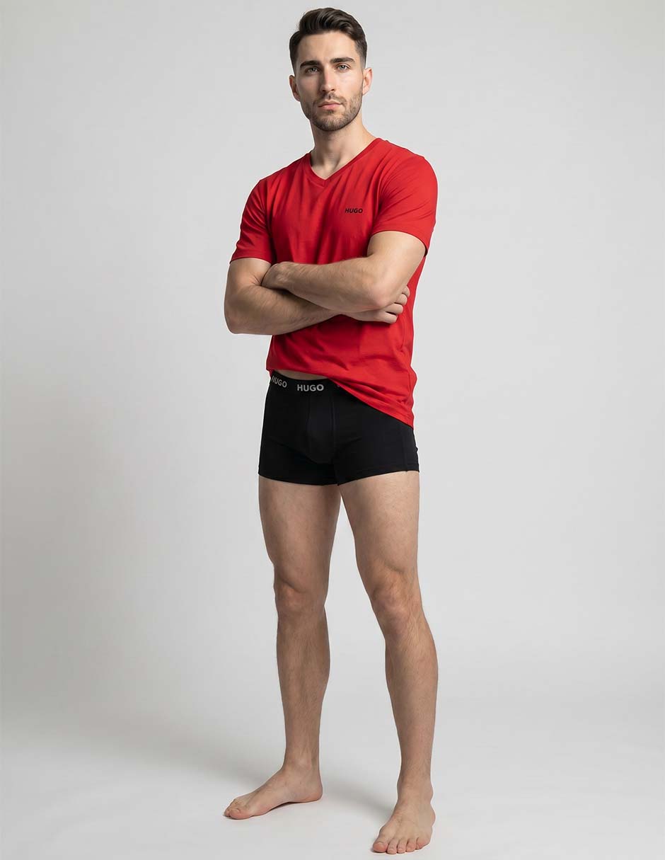 Set playera Hugo cuello V para hombre