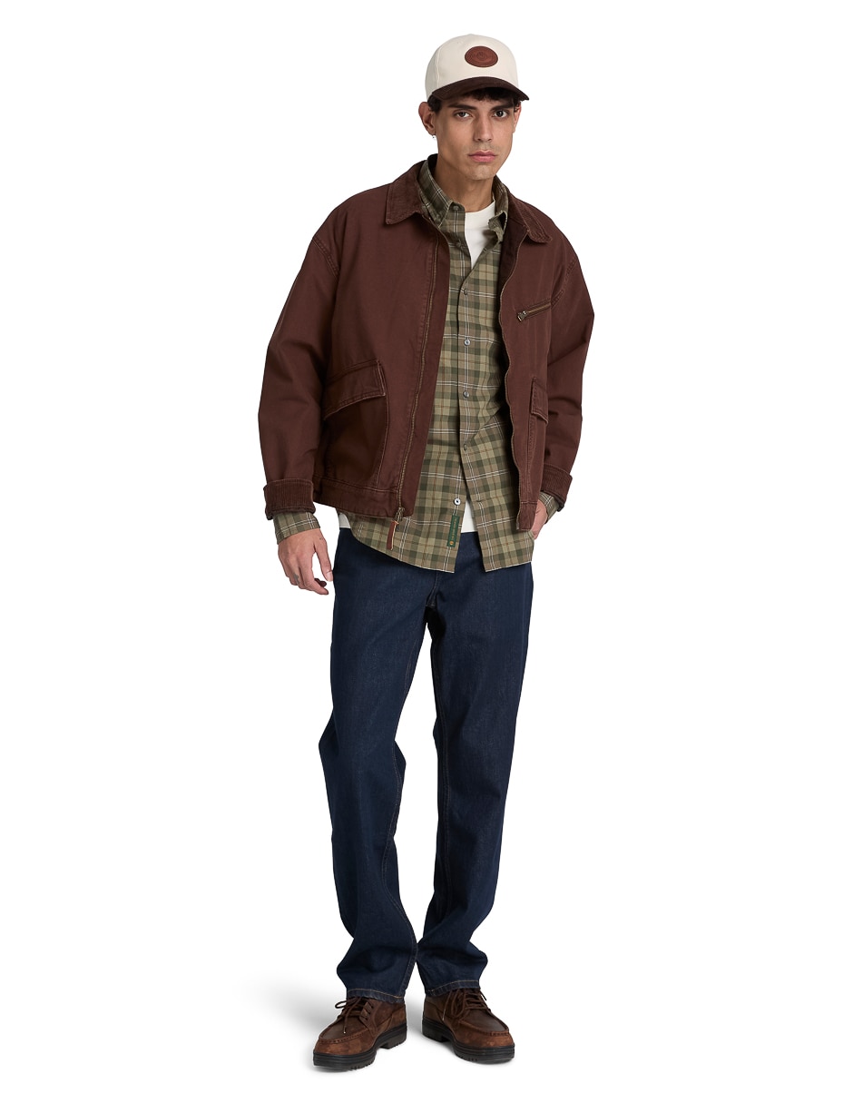 Chamarra casual Strafford impermeable con bolsillos para hombre 4