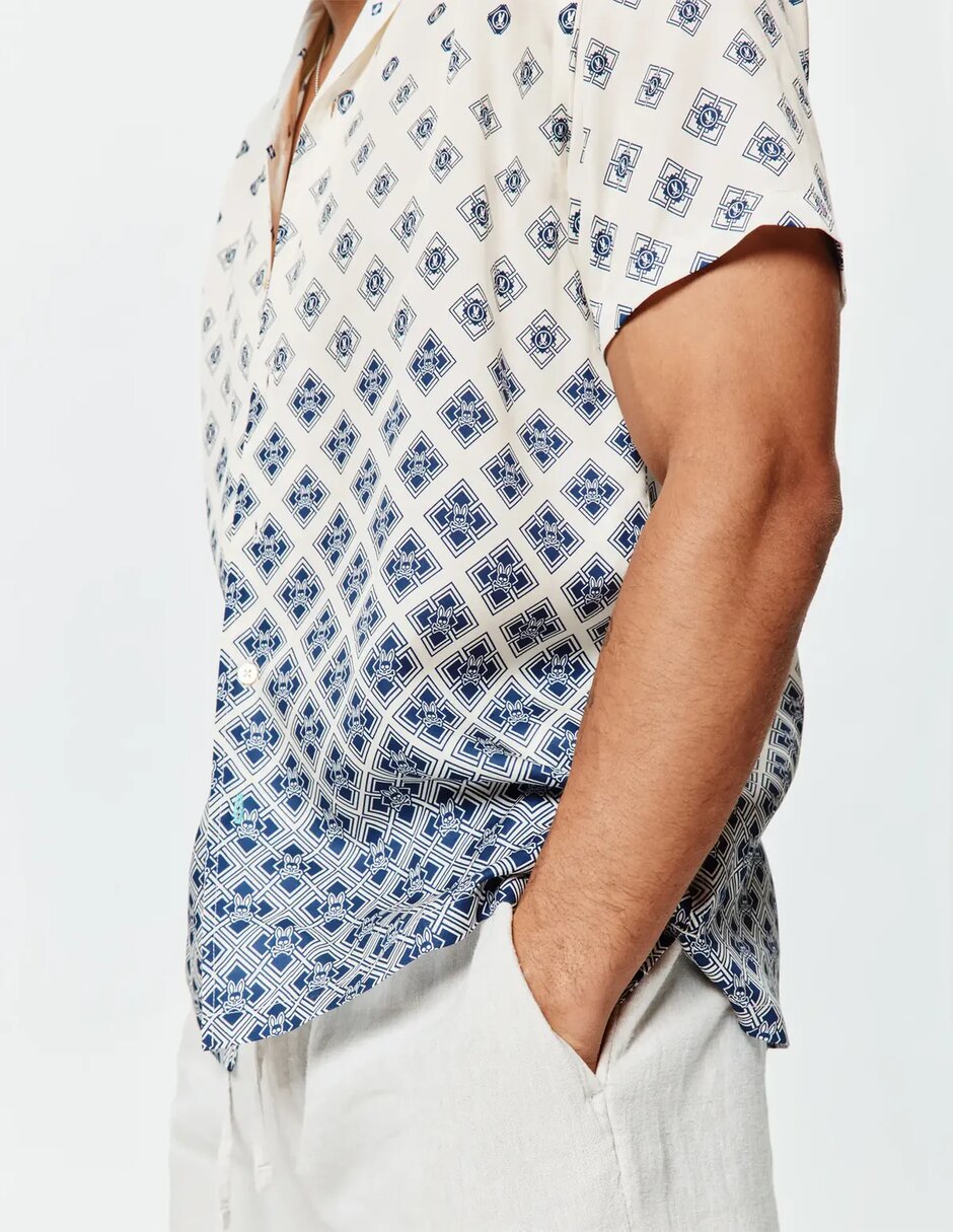 Camisa business casual de lyocell manga corta para hombre 4
