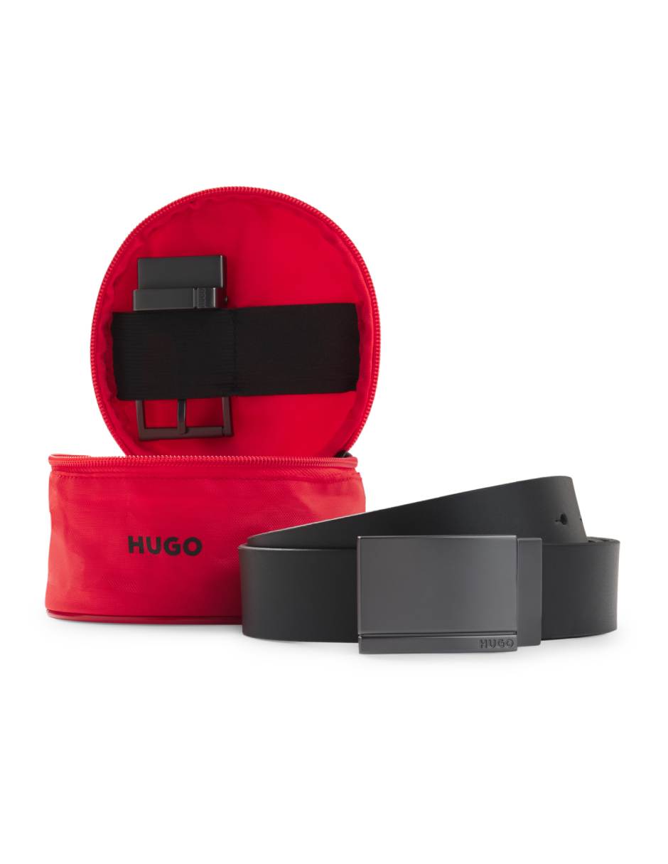 Cinturón de piel para hombre