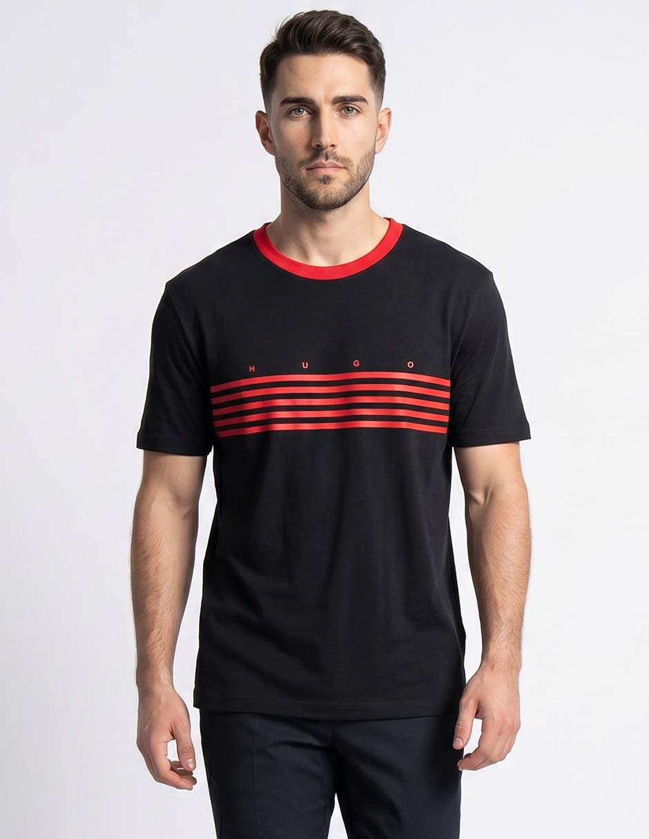 Playera Hugo cuello redondo para hombre