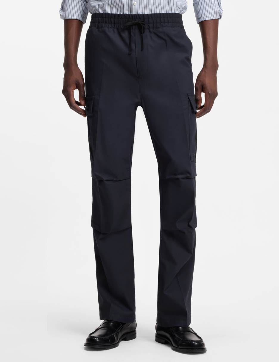 Pants regular con elástico para hombre