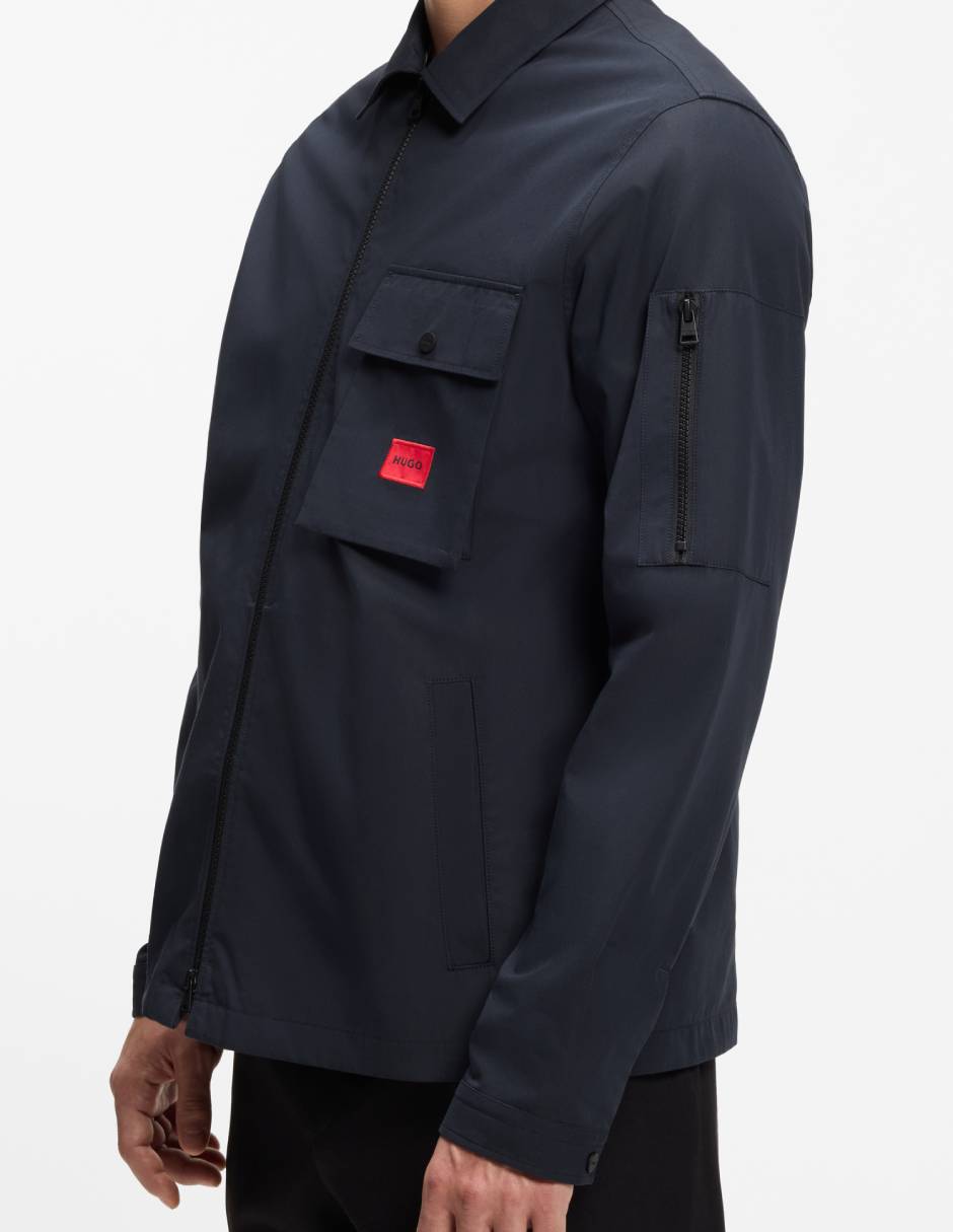 Chamarra casual hugode algodón para hombre 3