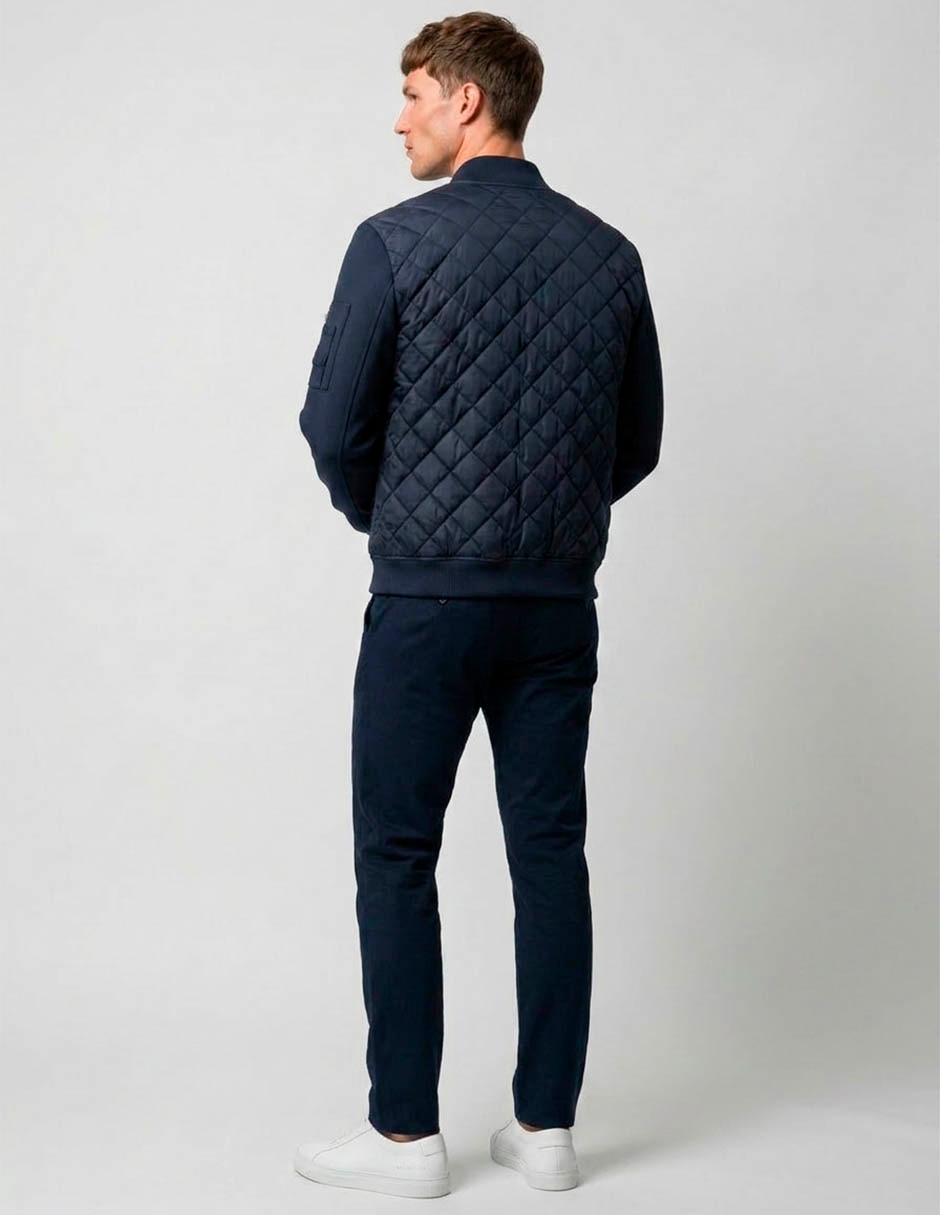 Chamarra capitonada impermeable con bolsillos para hombre 2