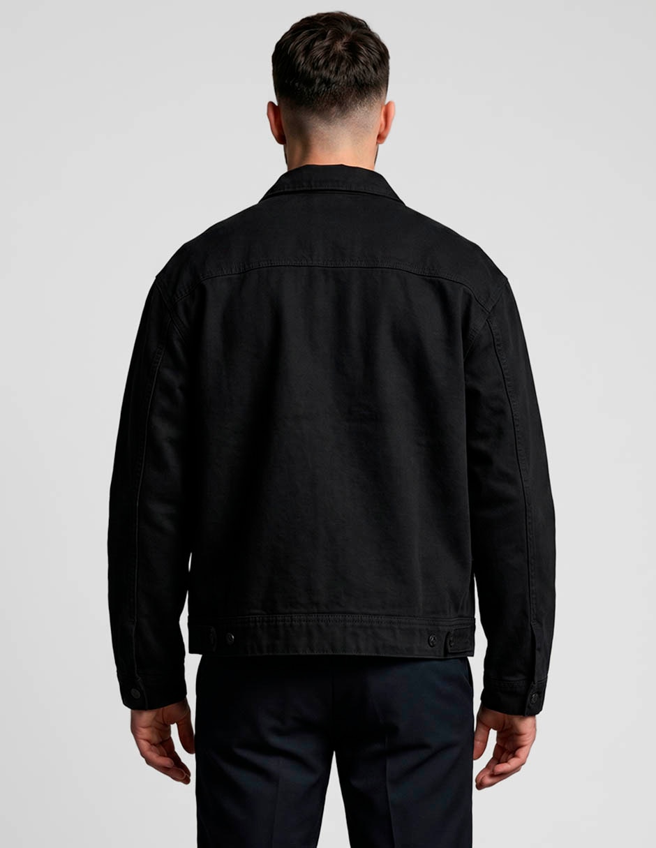 Chamarra casual de mezclilla con bolsillos para hombre 2