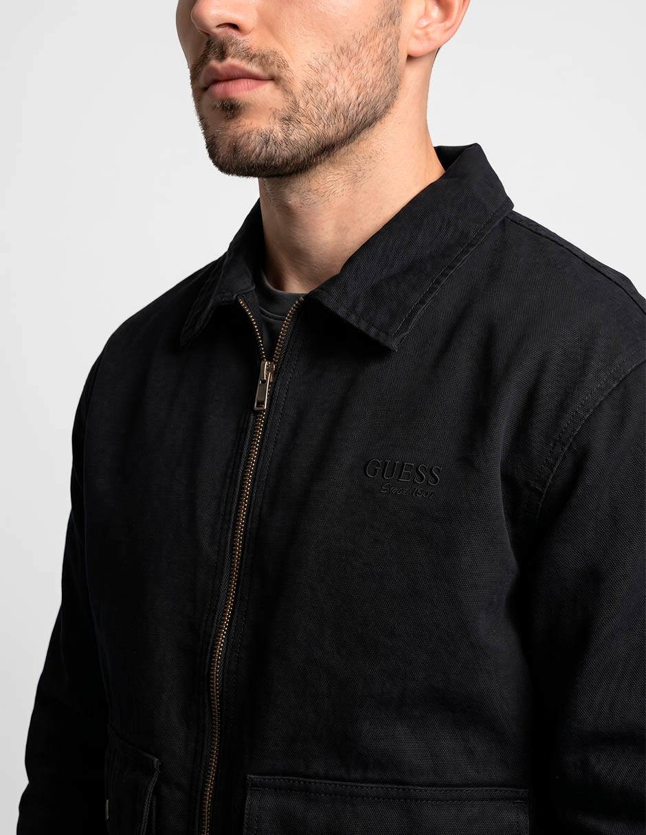 Chamarra casual de mezclilla con bolsillos para hombre 3