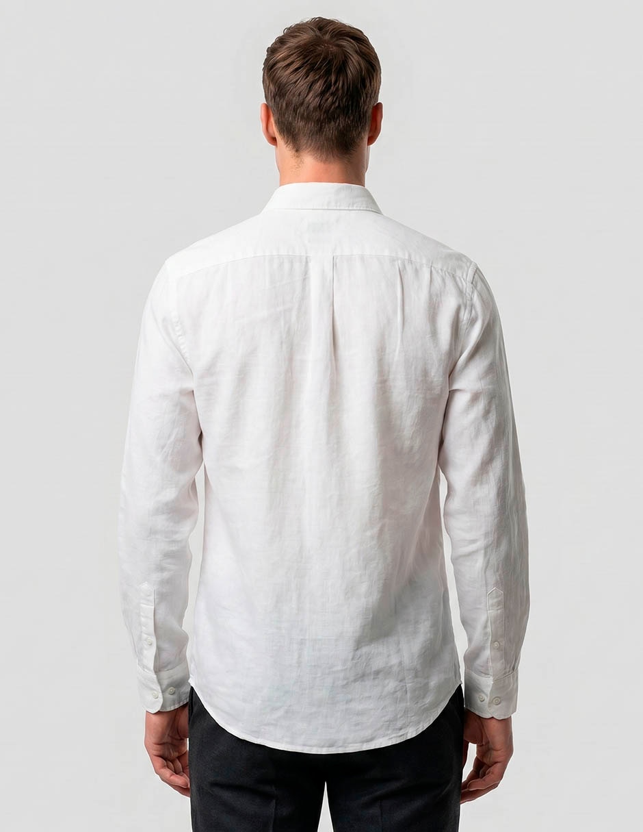 Camisa casual manga larga para hombre 2