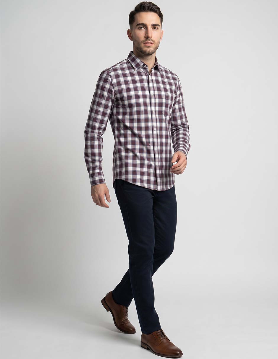Camisa cuello francés para hombre 3