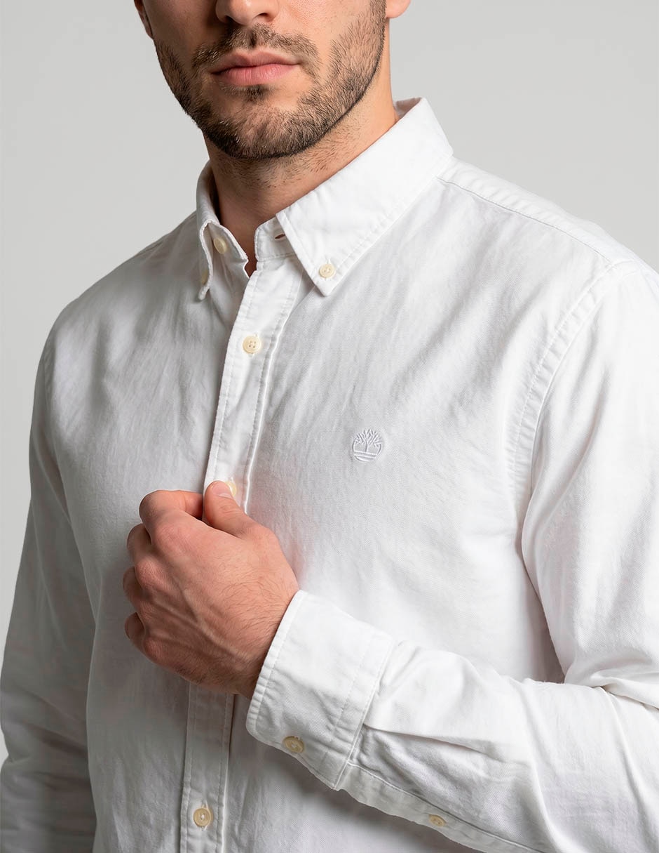 Camisa casual de algodón manga larga para hombre 3