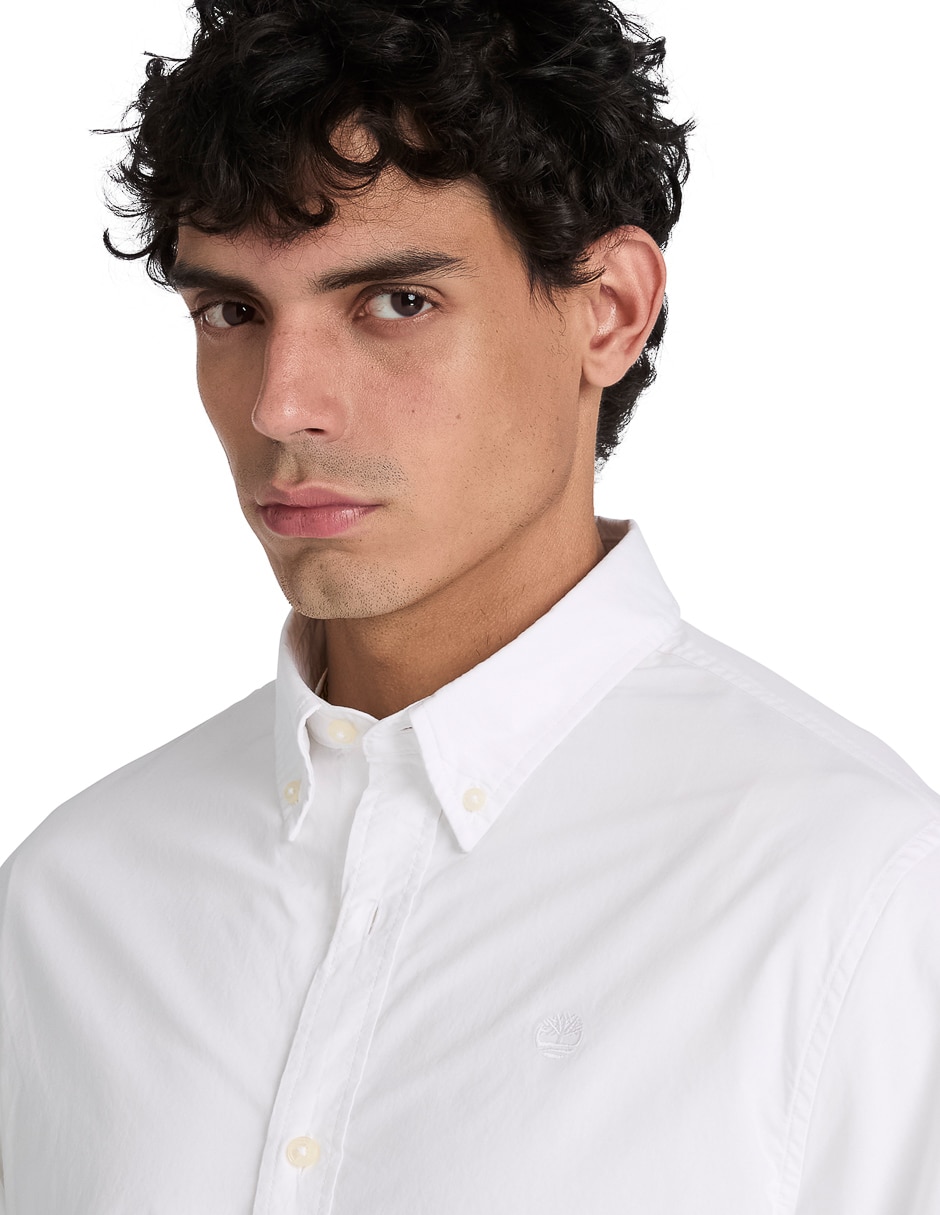 Camisa casual de algodón manga larga para hombre 4