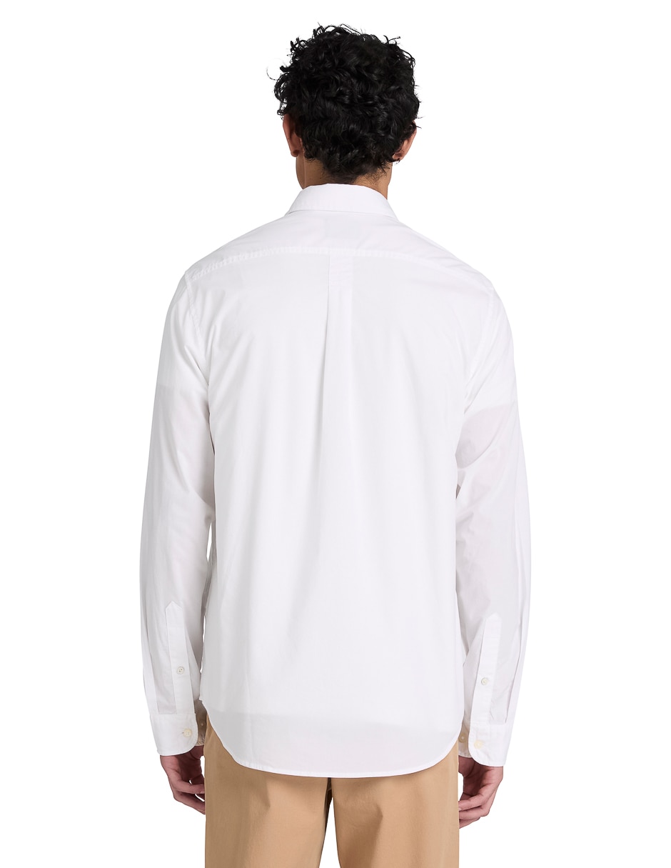 Camisa casual de algodón manga larga para hombre 5