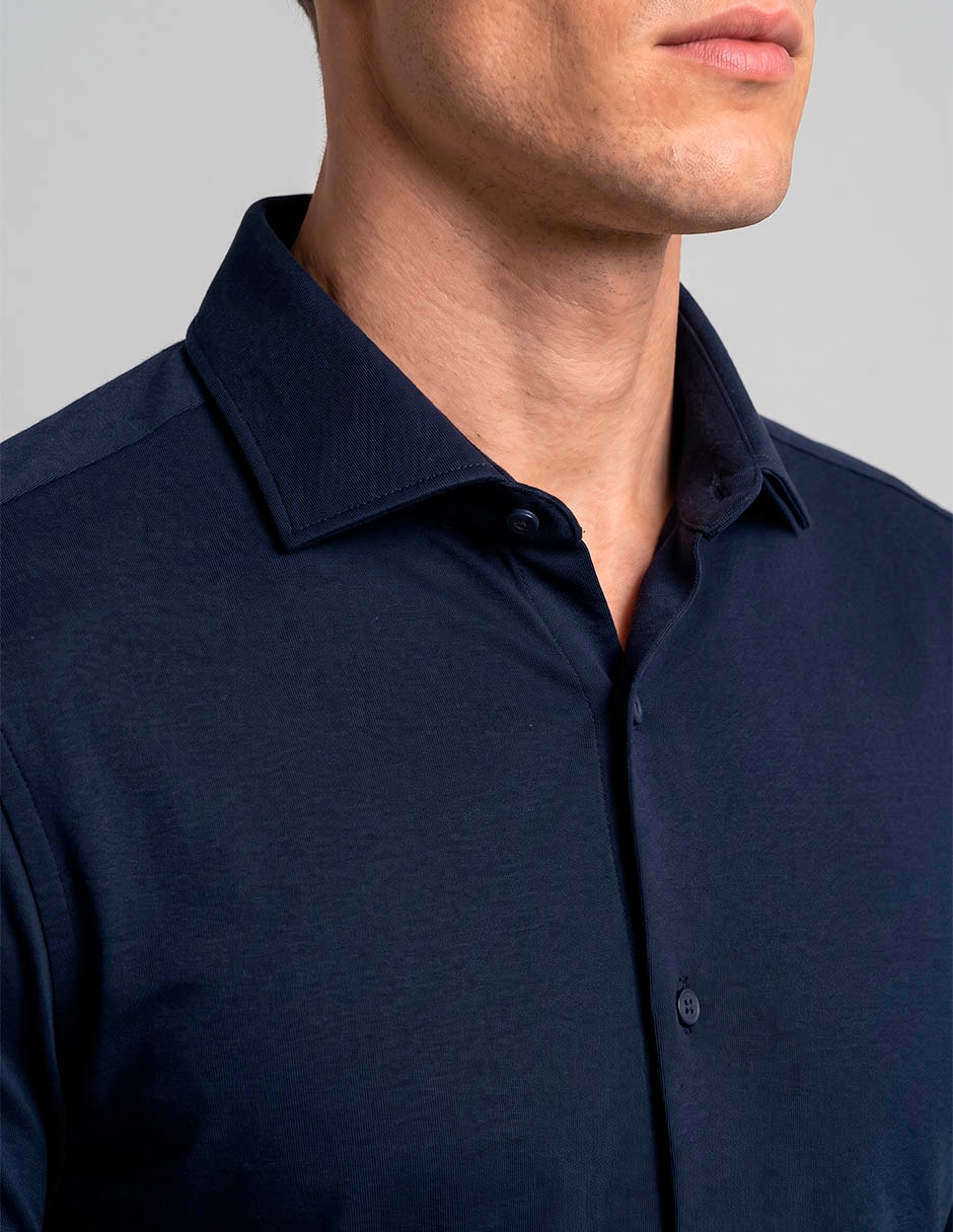 Camisa business casual scappino manga larga para hombre