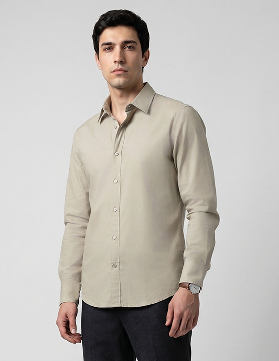 Camisa cuello francés para hombre