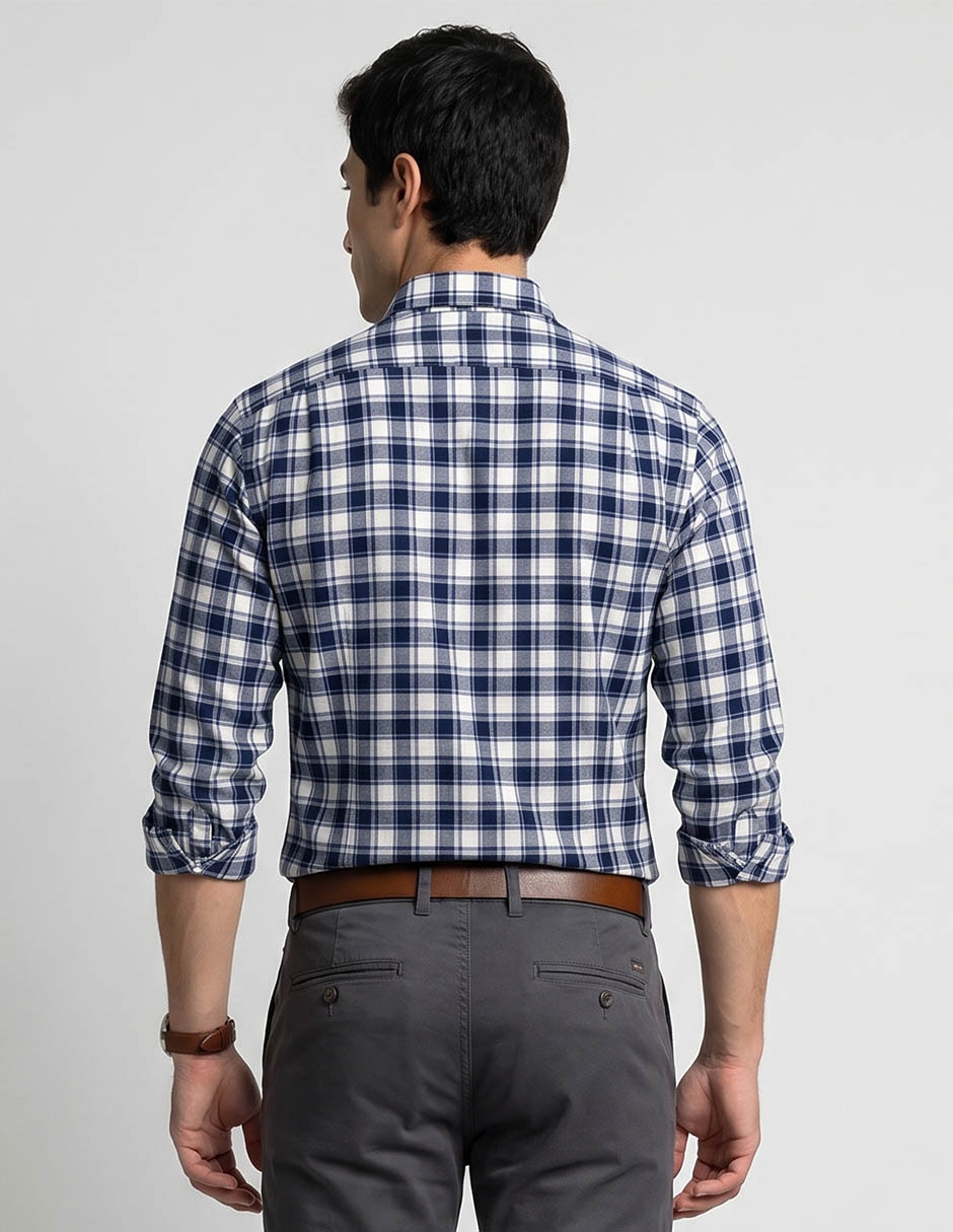 Camisa casual manga larga para hombre 3