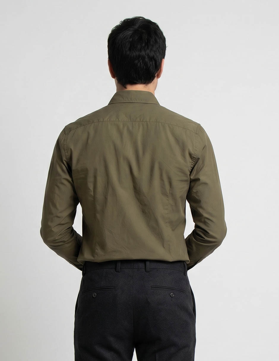 Camisa cuello francés para hombre 2