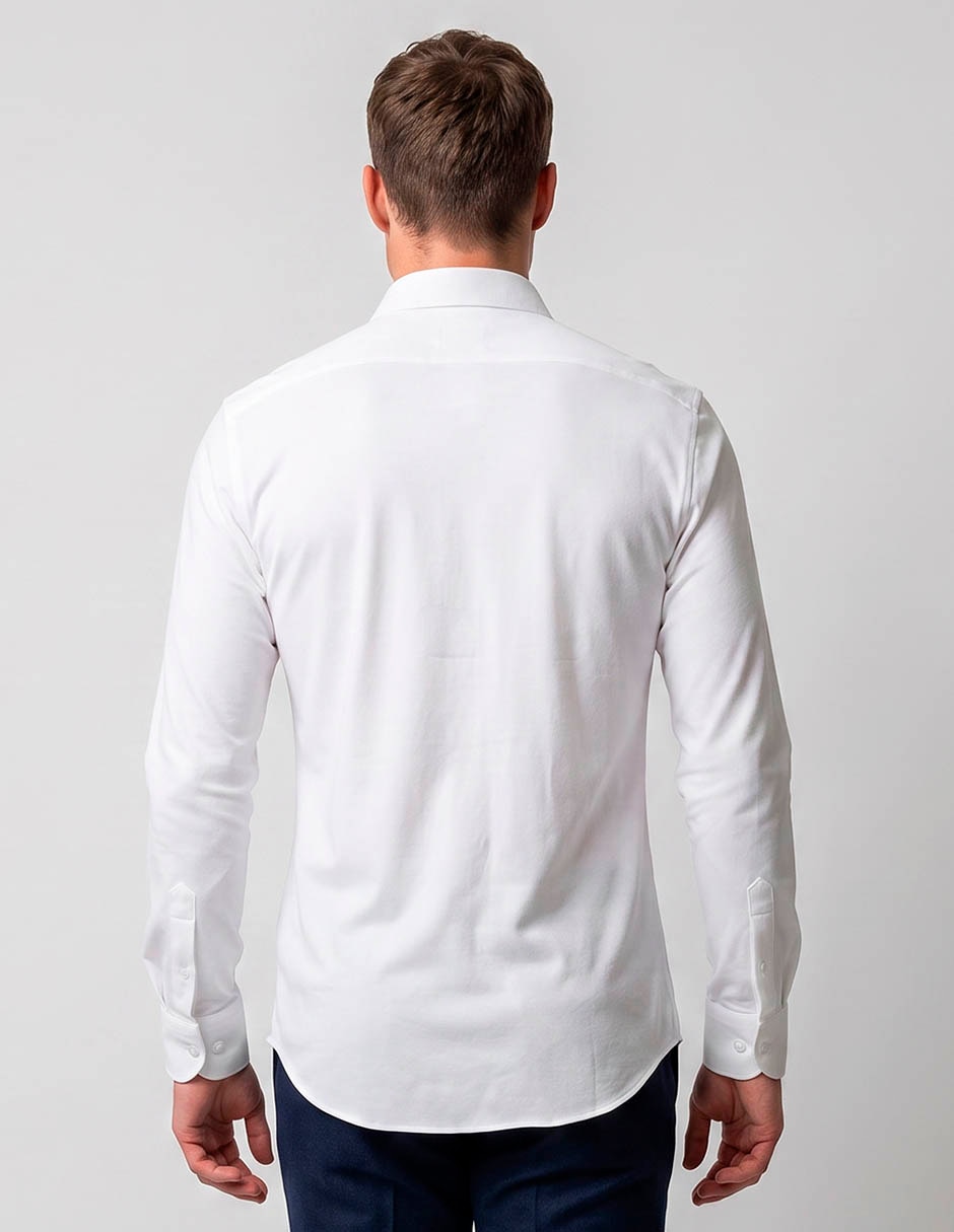 Camisa business casual manga larga para hombre 2