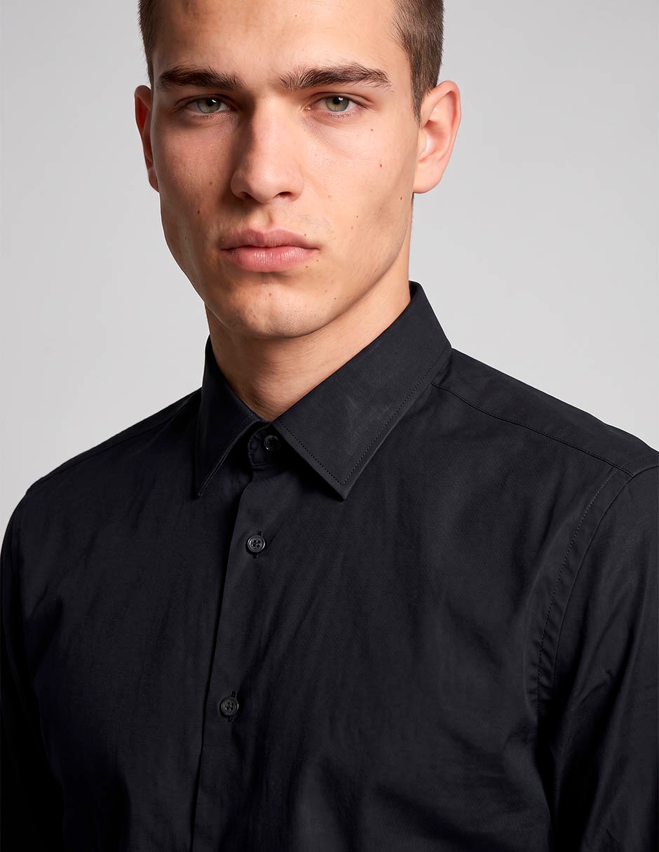 Camisa casual de algodón manga larga para hombre 3