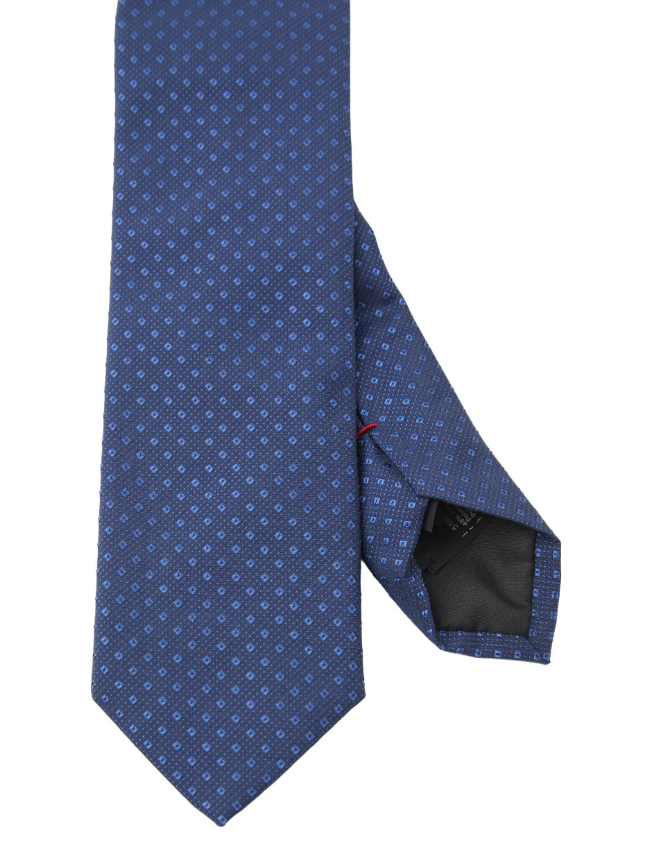 Corbata slim estampado a cuadros para hombre 1