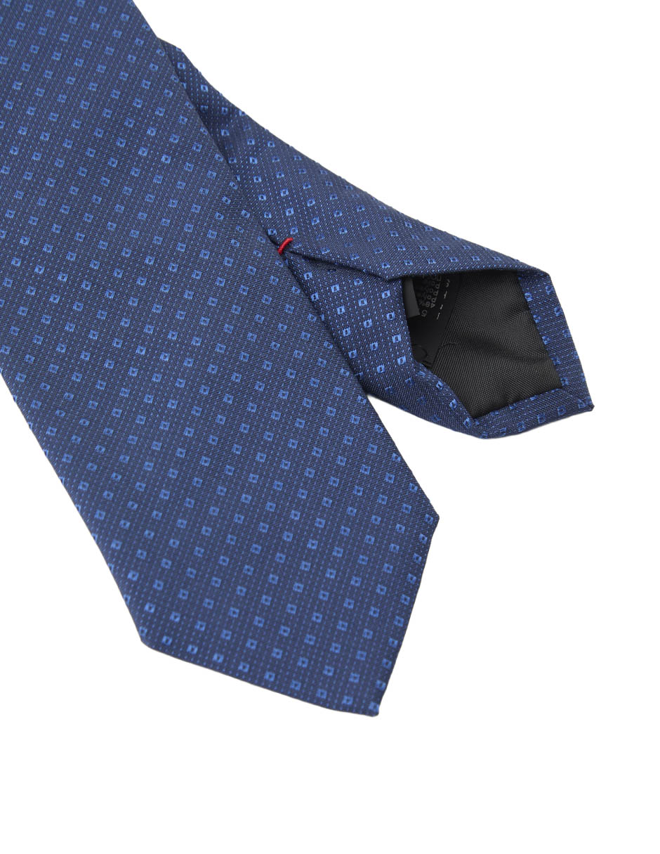 Corbata slim estampado a cuadros para hombre