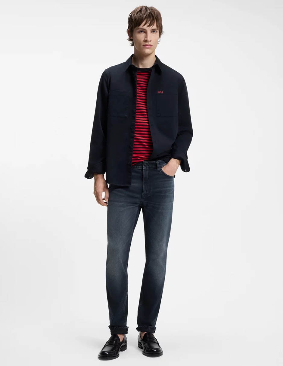 Jeans slim Hugo lavado obscuro para hombre