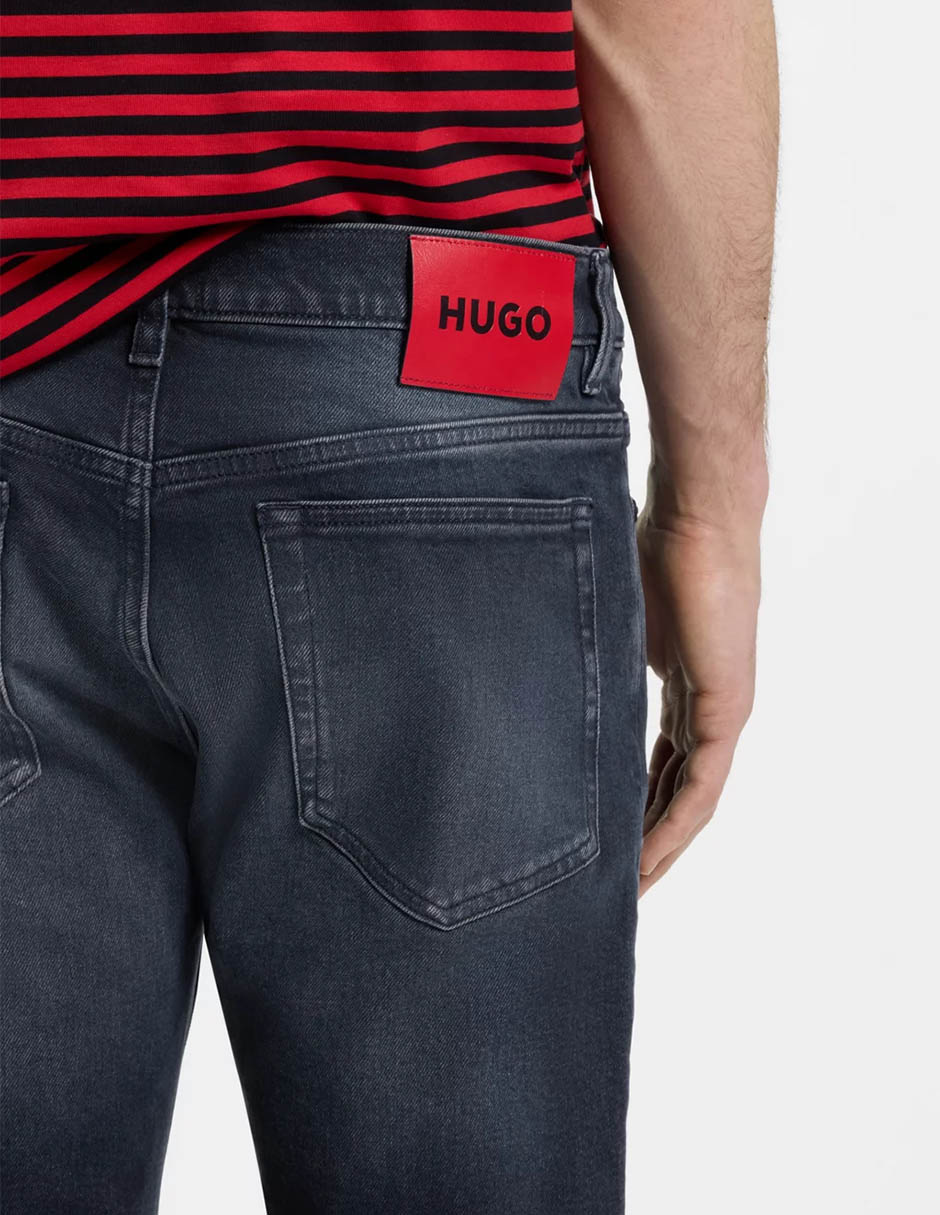 Jeans slim Hugo lavado obscuro para hombre