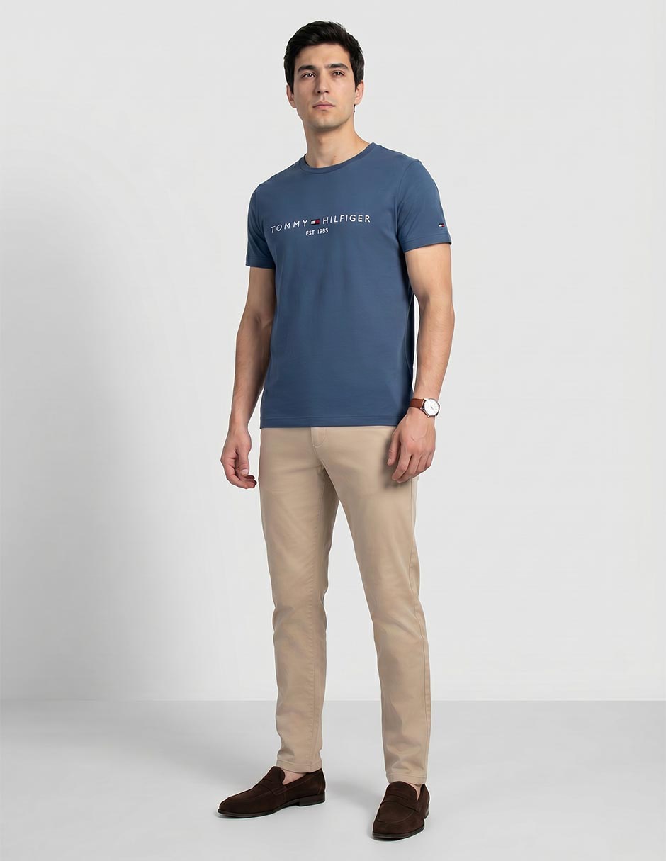 Playera Tommy Brand Love cuello redondo para hombre