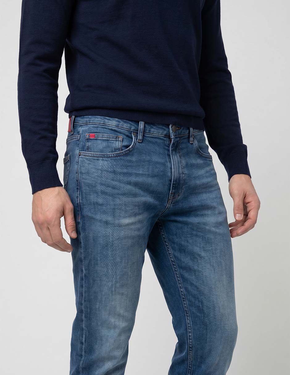 Jeans Regular Ultra slim HUGO 50561246 HUGO 734 lavado Medio para hombre