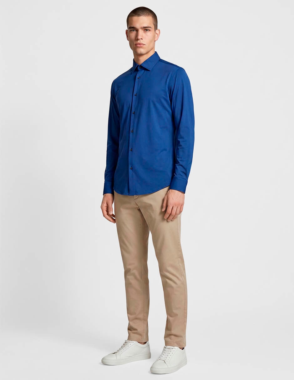 Camisa casual manga larga para hombre 3