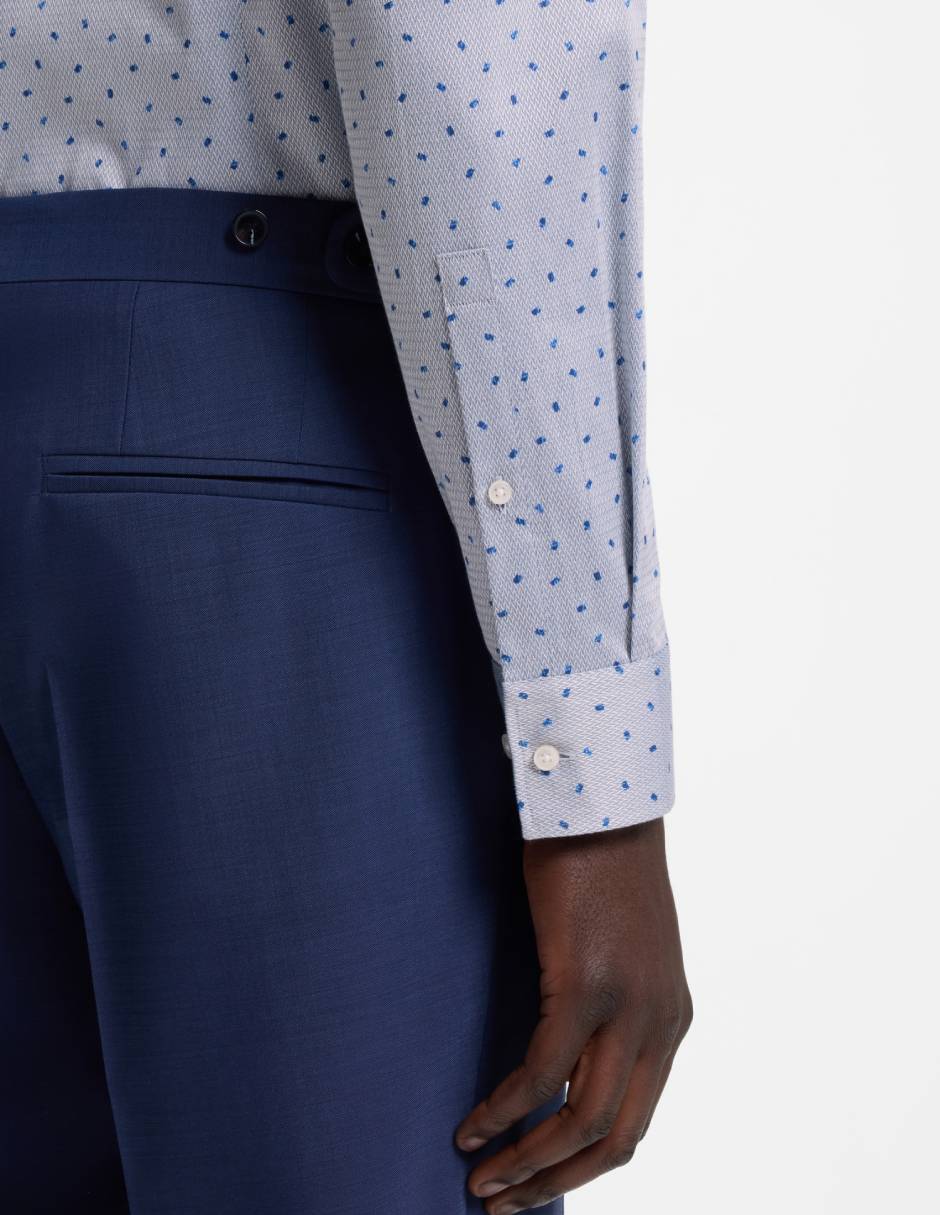 Camisa formal de algodón manga larga para hombre 3