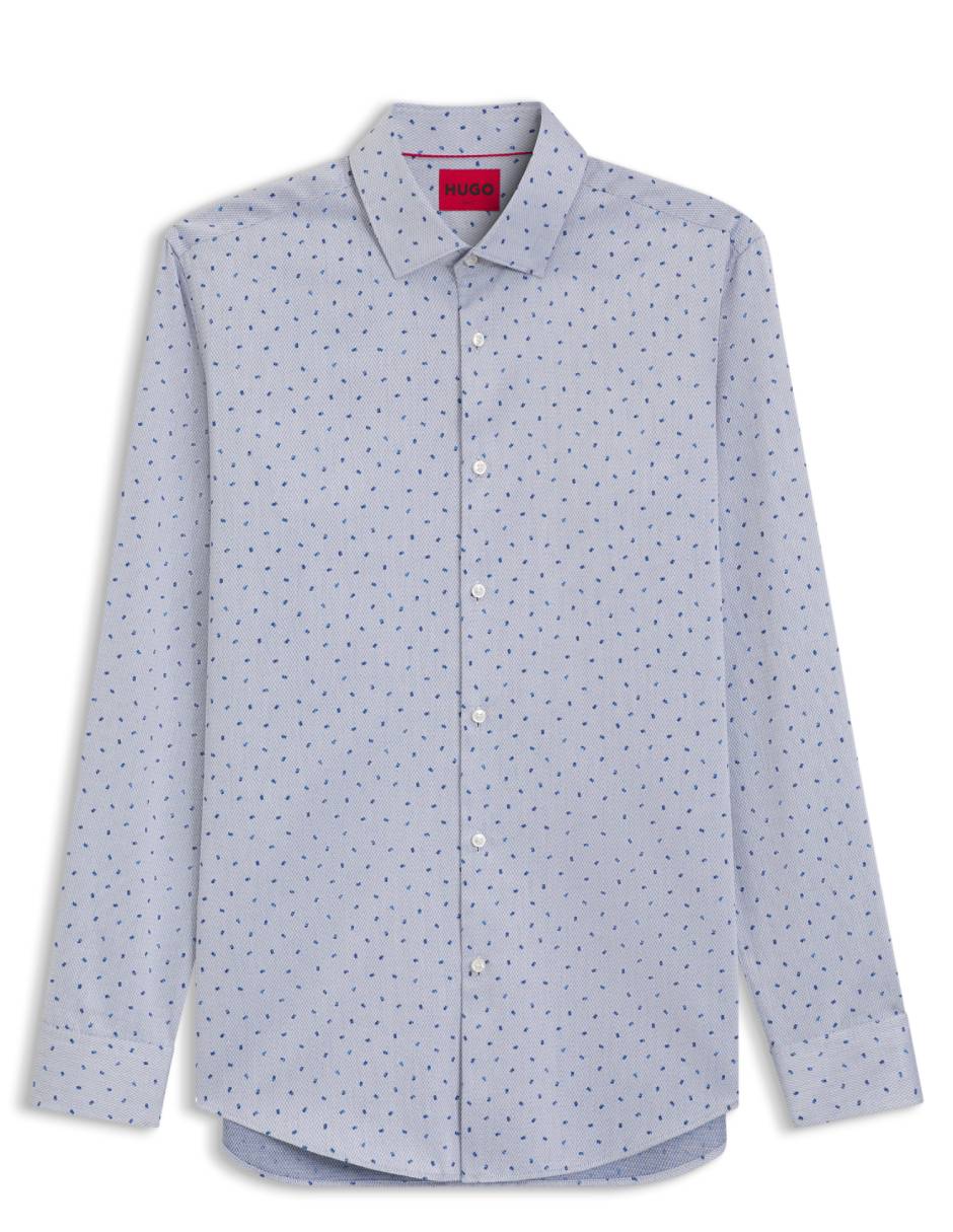 Camisa formal de algodón manga larga para hombre 5