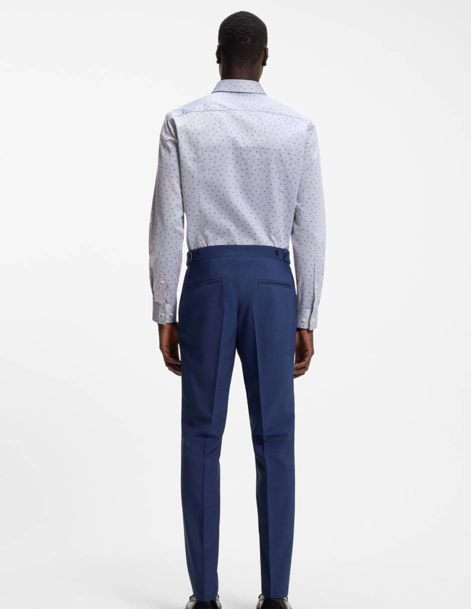 Camisa formal de algodón manga larga para hombre 6
