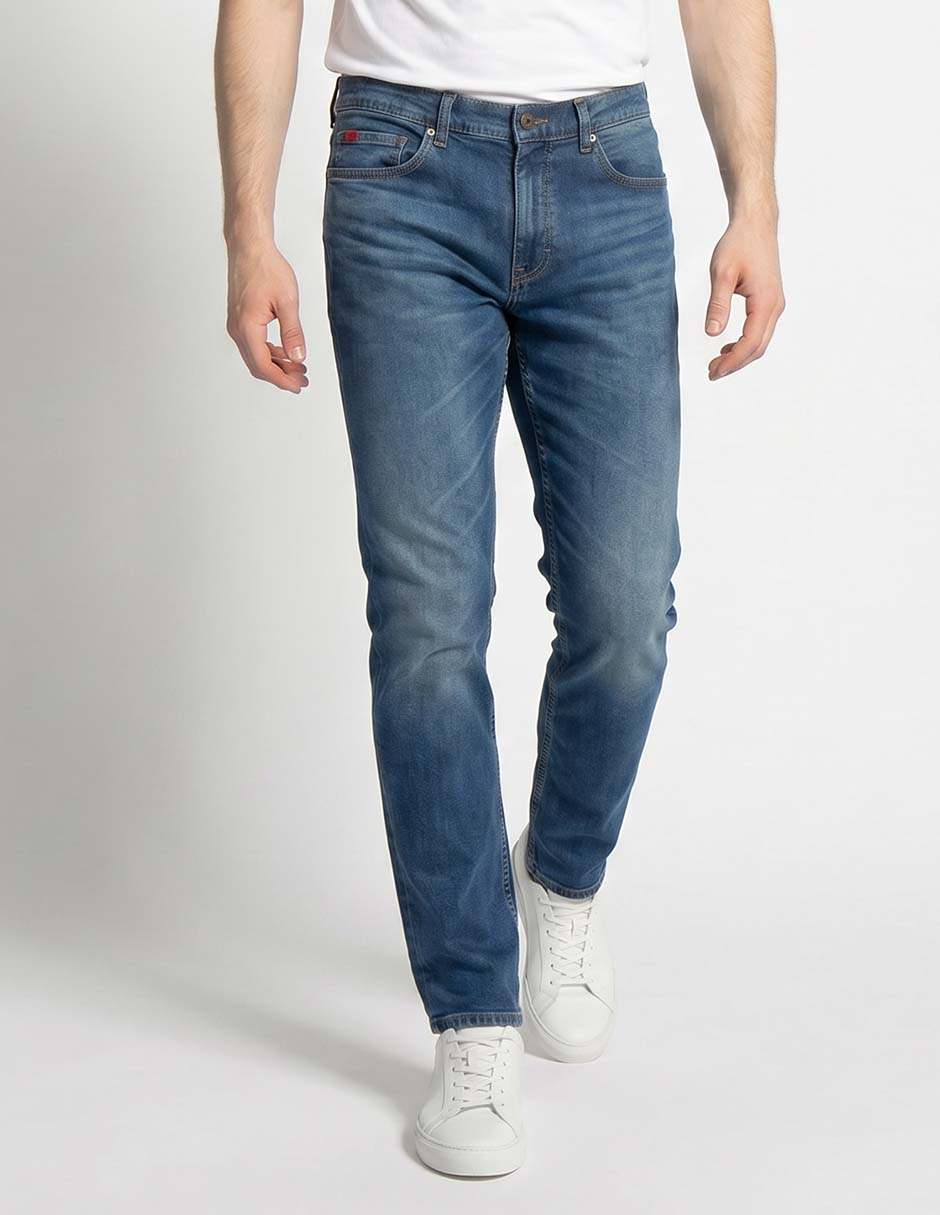 Jeans slim deslavado para hombre Jeans slim deslavado para hombre