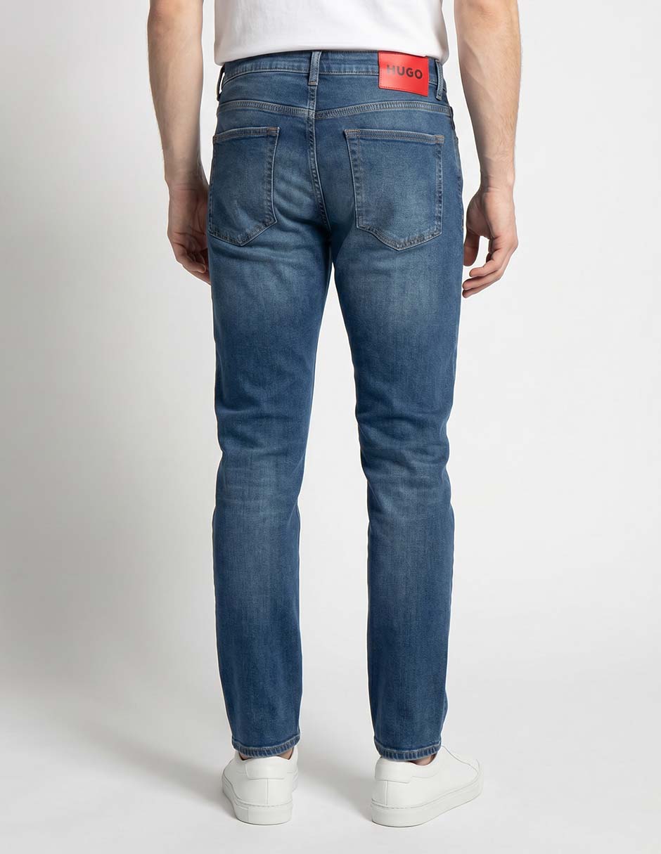 Jeans slim deslavado para hombre 2