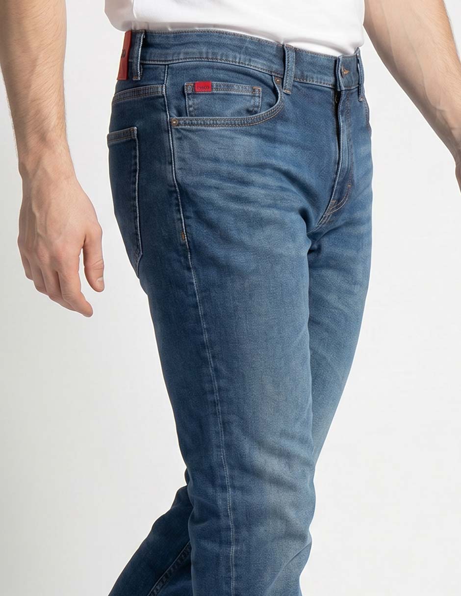 Jeans slim deslavado para hombre 3