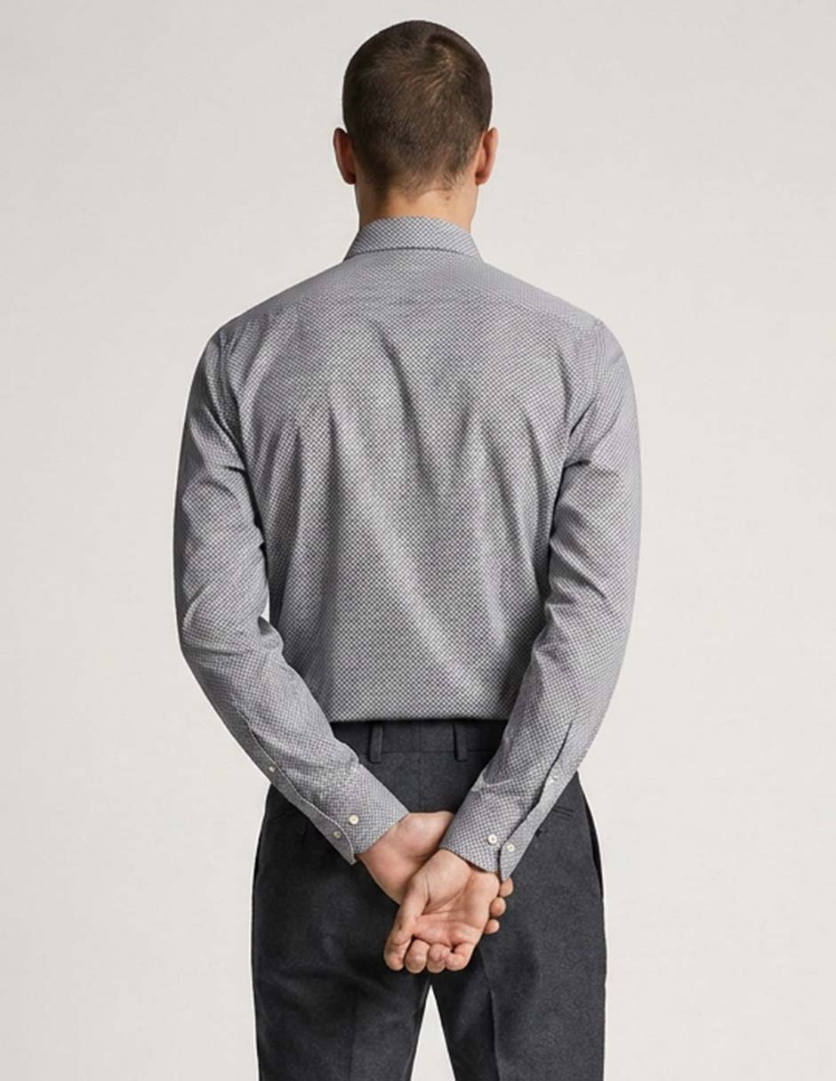 Camisa Business casual de algodón manga larga para hombre 2