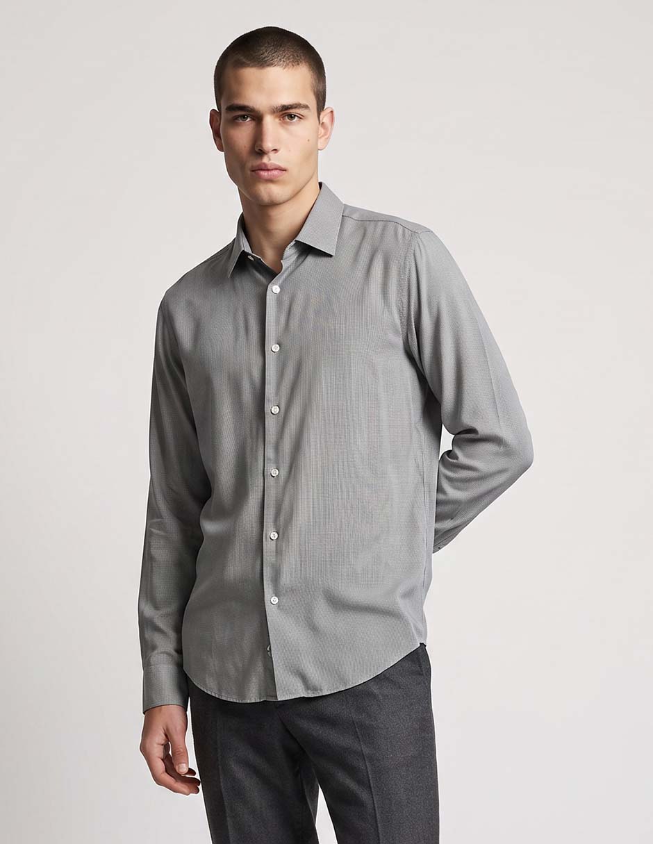 Camisa clásico manga larga para hombre Camisa clásico manga larga para hombre
