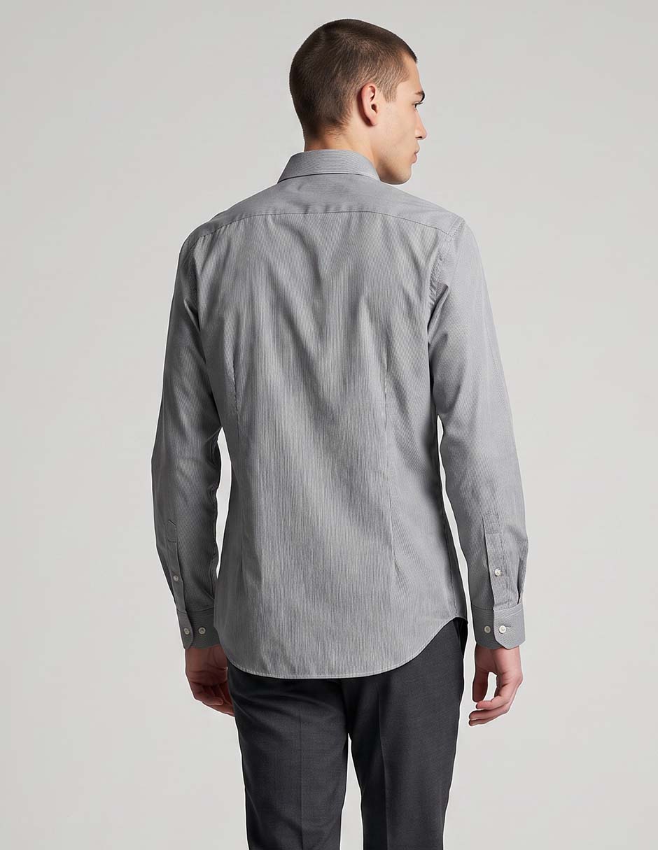 Camisa clásico manga larga para hombre 2