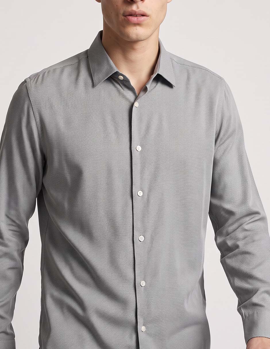 Camisa clásico manga larga para hombre 3