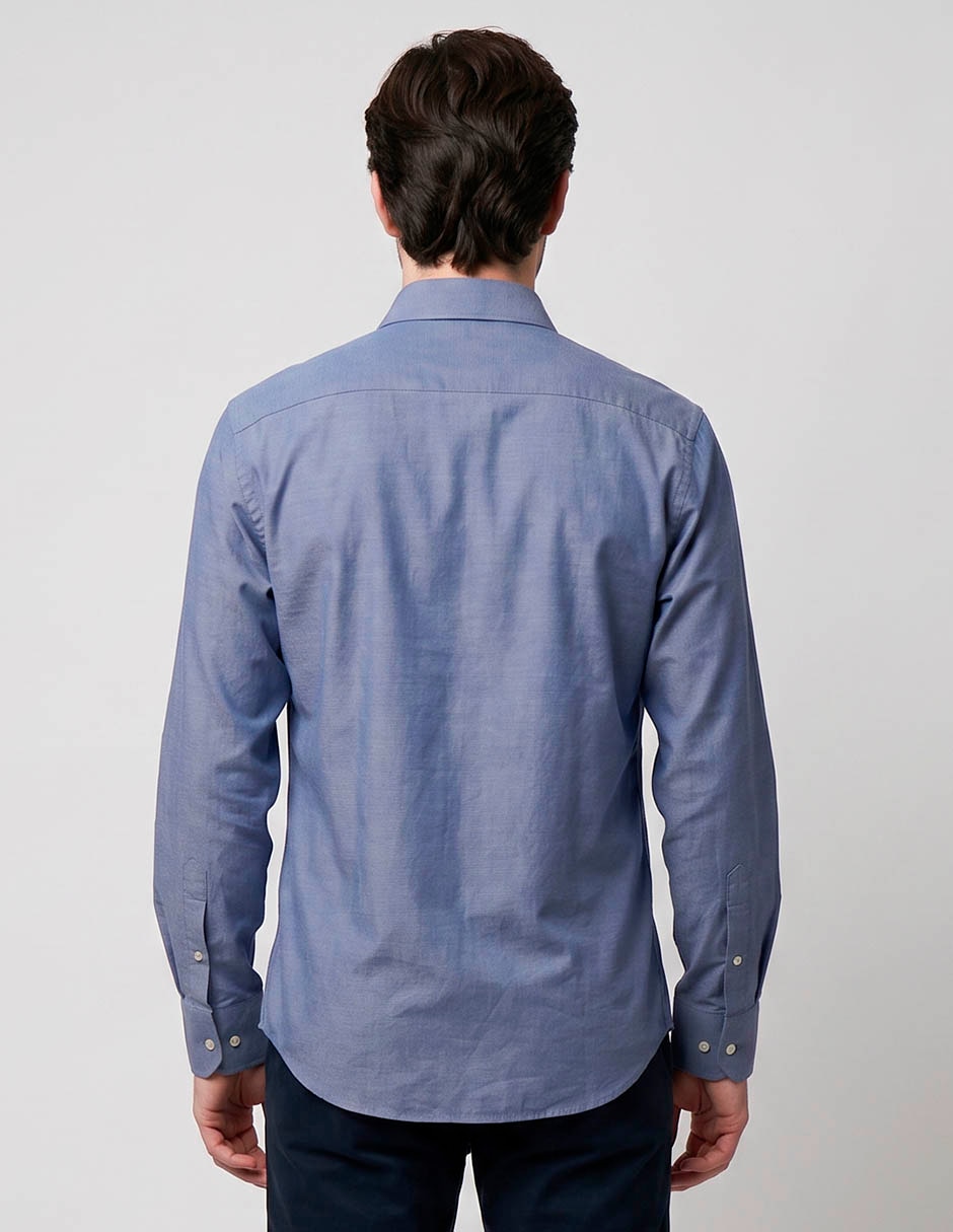 Camisa scappino de algodón manga larga para hombre
