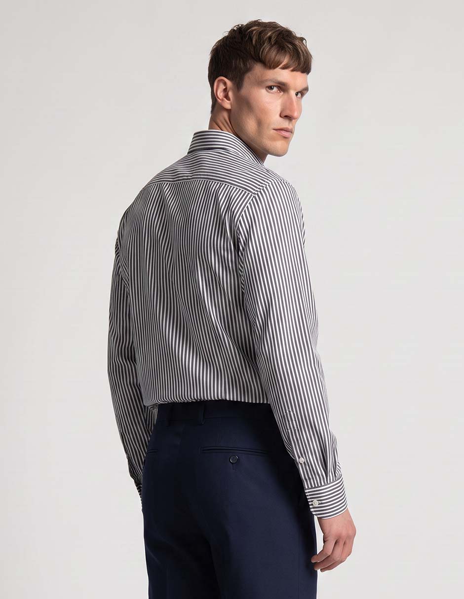 Camisa casual manga larga para hombre 2