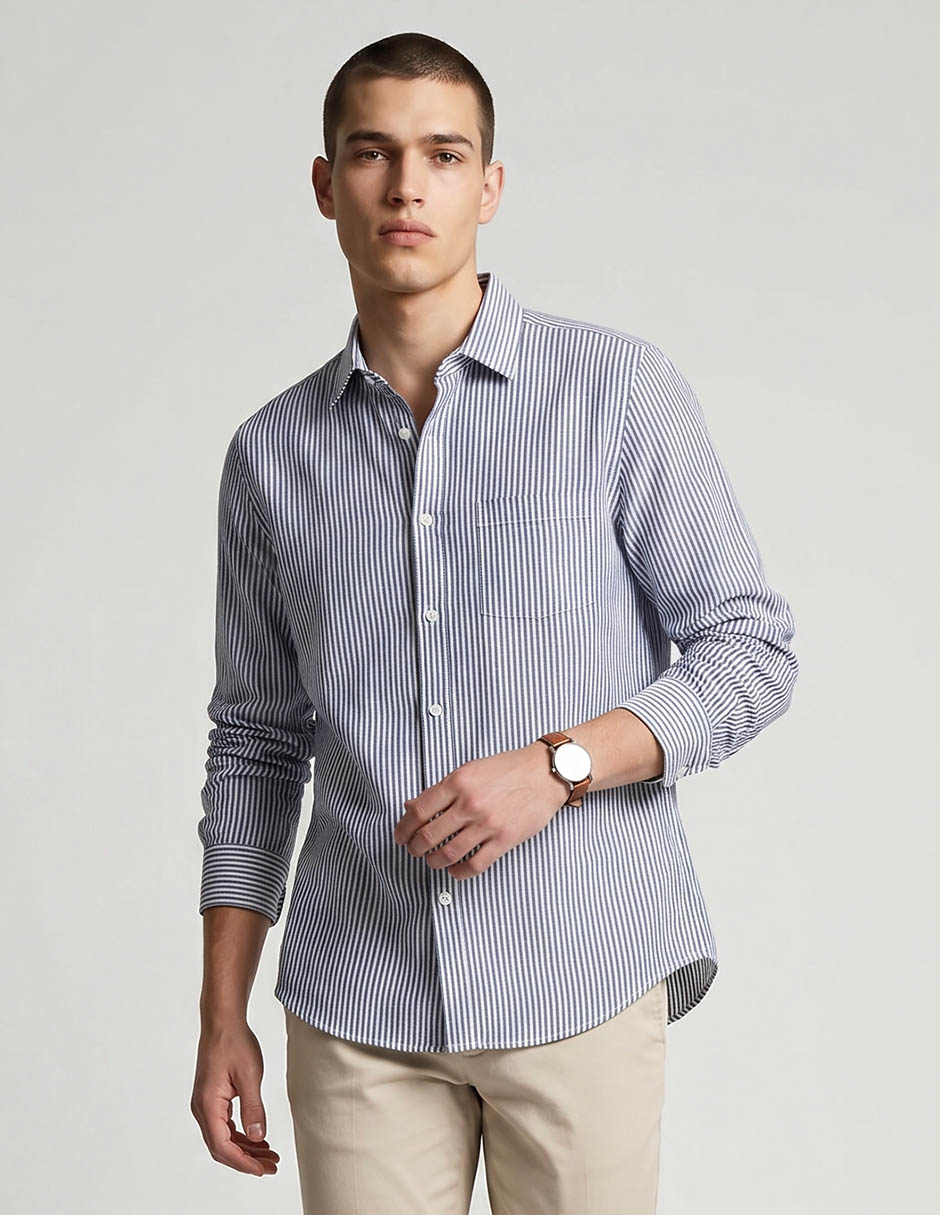 Camisa casual manga larga para hombre Camisa casual manga larga para hombre