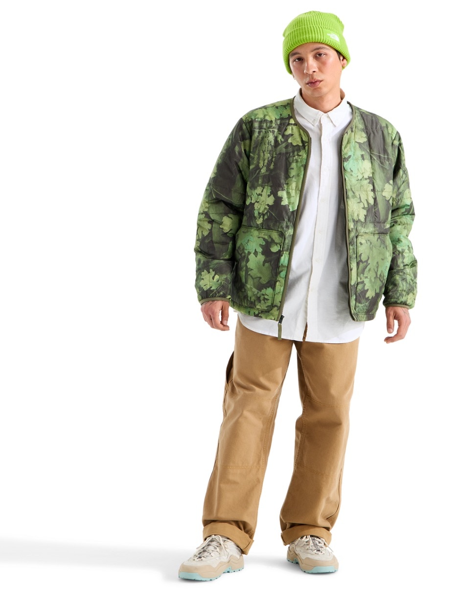 Chamarra casual con bolsillos para hombre