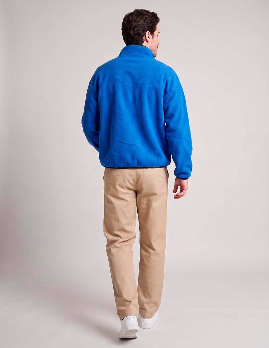 Chamarra casual de algodón con bolsillos para hombre 3