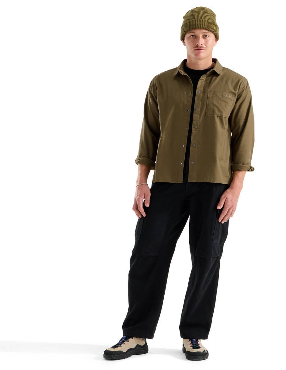 Camisa casual manga larga para hombre 5