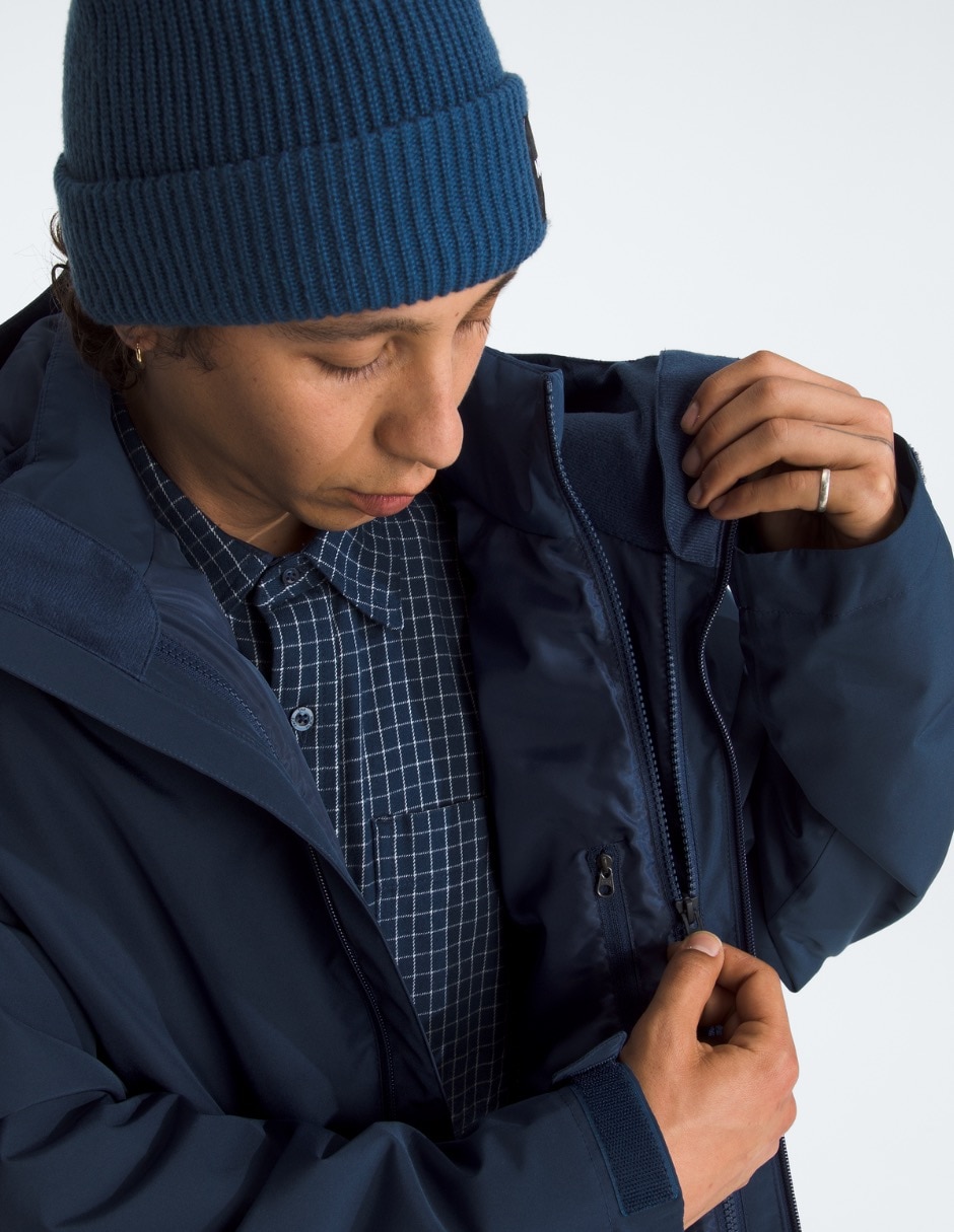 Chamarra casual con bolsillos para hombre