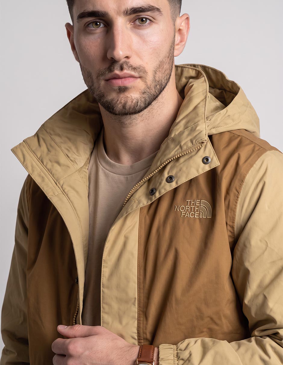 Chamarra rompevientos impermeable con capucha para hombre 2