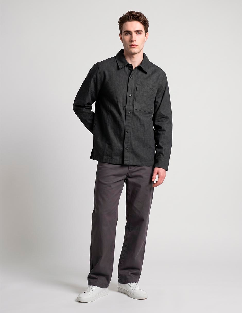 Chamarra casual de algodón con bolsillos para hombre Chamarra casual de algodón con bolsillos para hombre