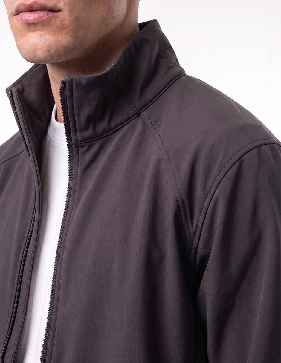 Chamarra casual con bolsillos para hombre