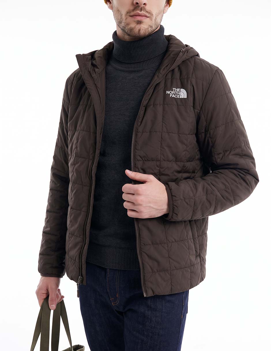 Chamarra casual capucha y bolsillos para hombre