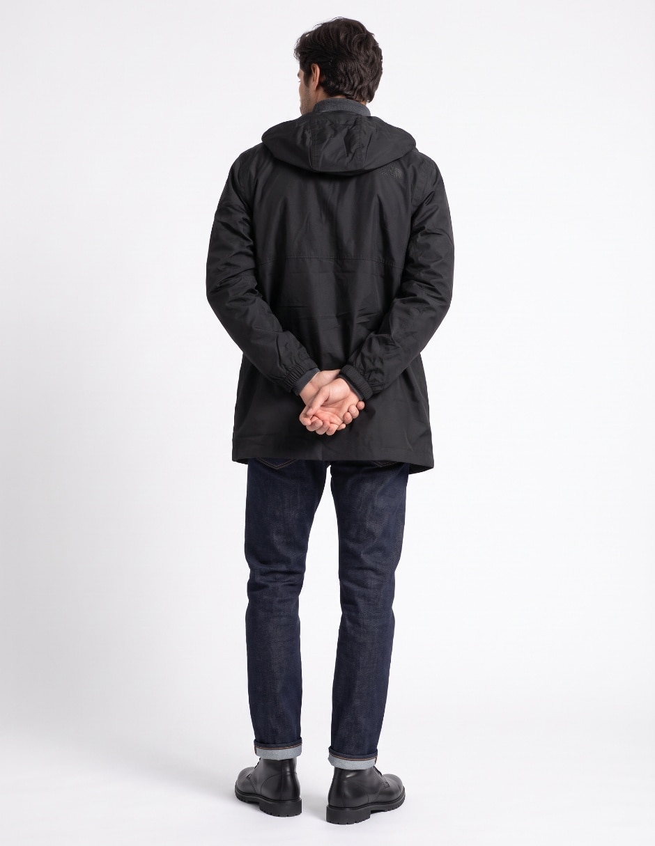 Chamarra parka impermeable con capucha para hombre 2